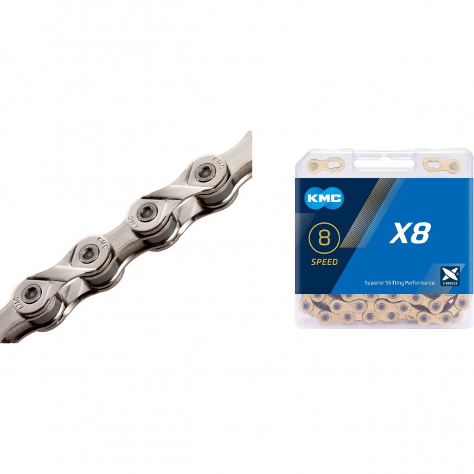 Цепь X8 KMC 1/2"х3/32" 116 звеньев 570088