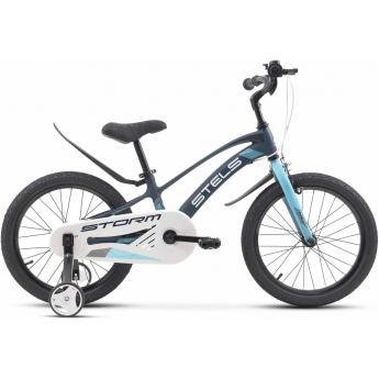 Велосипед STELS 18" STORM KR Z010 (JU135237) темно-синий/зеленый