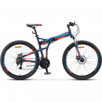Велосипед STELS 26" Pilot 950 MD V011 темно-синий (LU094028), рама 19", 2023
