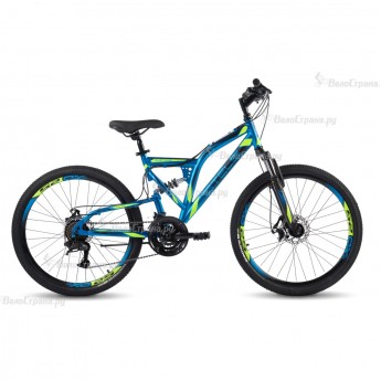 Велосипед STELS Mustang 24" MD V010 синий/черный (LU095563), рама 16"