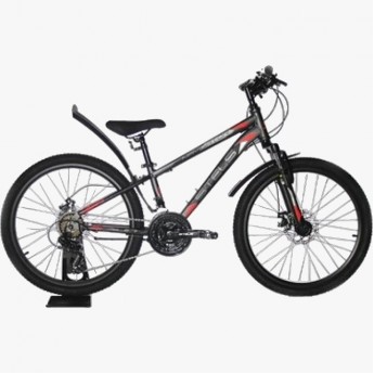 Велосипед STELS Navigator 24" 400 MD F010 серый/красный (LU092747), рама 12"