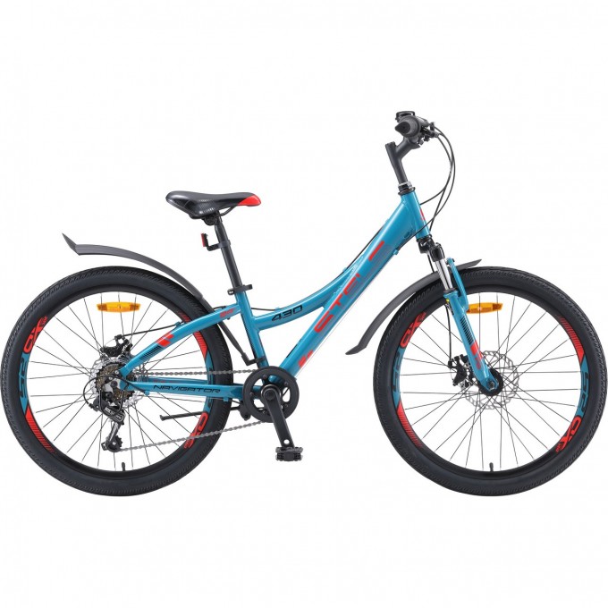 Велосипед STELS Navigator 24" 430 MD V010 голубой (LU095478), рама 11,5 JU000415182022KU0000398