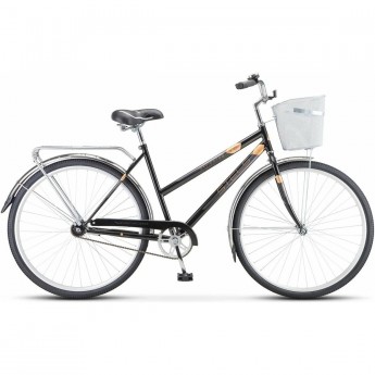 Велосипед STELS Navigator 28" 300 Lady Z010 (с корзиной) (LU085342) черный, 2023