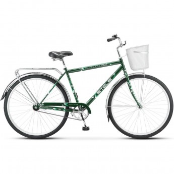 Велосипед STELS Navigator 28" 300 С Z010 (с корзиной) (LU101059) темно-зеленый