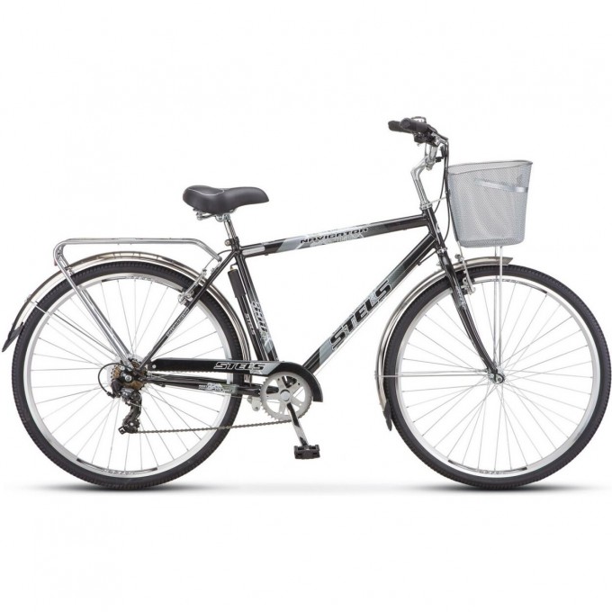 Велосипед STELS Navigator 28" 350 V Z010 (с корзиной) (LU101711) черный, 2023 JU000410672022JU0002011