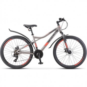 Велосипед STELS Navigator 610 MD V050 Серый/Красный 26Ø (LU098465), рама 16", 2023