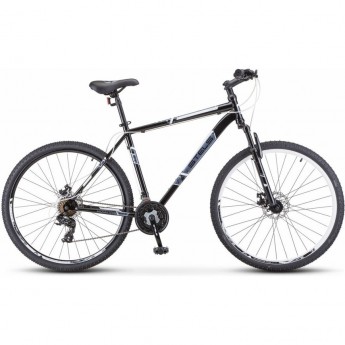 Велосипед STELS Navigator 700 D F020 чёрный/белый 27.5", (LU096009), рама 21", 2023
