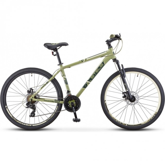Велосипед STELS Navigator 700 MD F020 хаки 27.5" (LU096006), рама 21", 2023 JU000413942022JU0001194