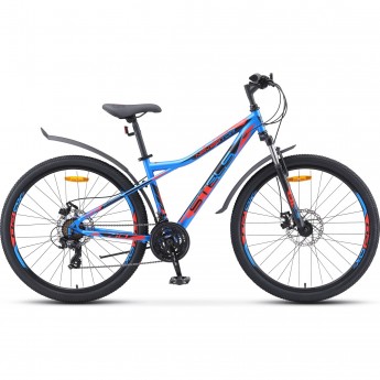 Велосипед STELS Navigator 710 MD V020 синий/черный/красный 27.5" (LU093864), рама 18"