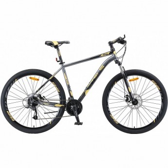 Велосипед STELS Navigator 910 MD V010 черный/золотой 29" (LU091696), рама 16,5", 2023